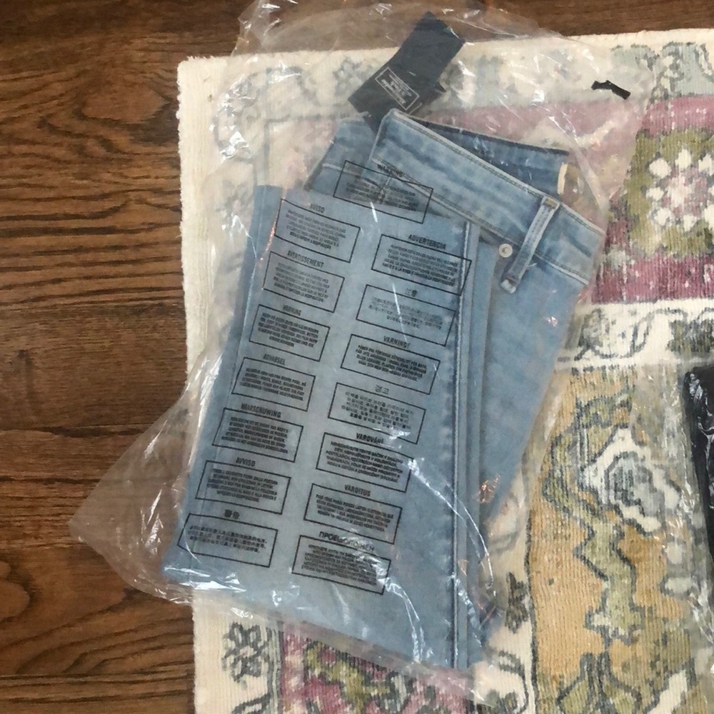 Skinny high rise jeans
